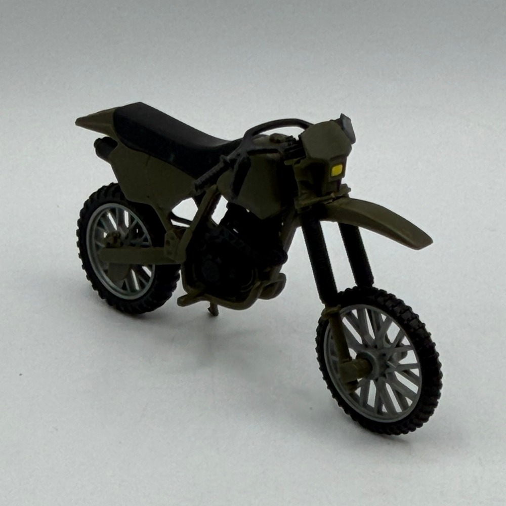 Military Toy Dirt Bike Motorcycle Green for 3.75-4 inch Action Figures - Picture 3 of 11